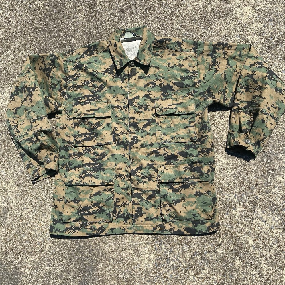 Marpat‎ Shirt Top Medium Reg Woodland Camouflage MCCUU U.S. Army Military USMC